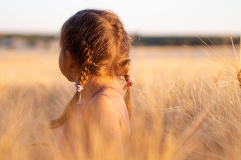 Girl in a field